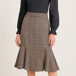 Tenax Plaid Trumpet Skirt